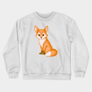 Cute Fox Drawing Crewneck Sweatshirt